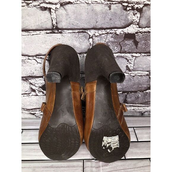 TSUBO AF4-02 Brown Leather Suede MaryJane Strap High Heels Women’s Sz 8M US/38EU - Picture 16 of 16